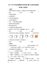 小学科学苏教版 (2017)四年级下册4 水遇冷以后课时作业