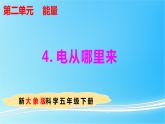 2.4 电从哪里来 教学课件