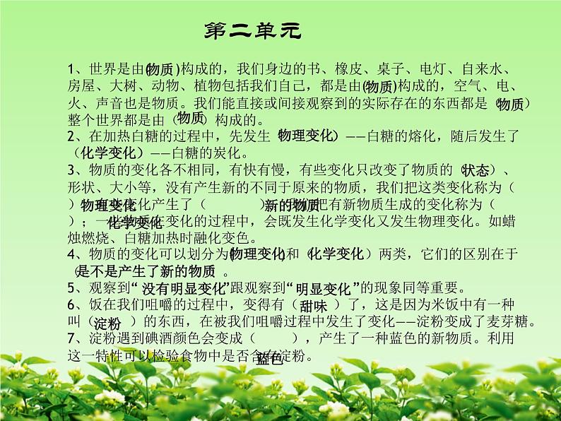 新教科版六年级科学下册期末复习课件第6页