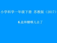 小学科学苏教版 (2017)一年级下册6.盐和糖哪儿去了教学ppt课件