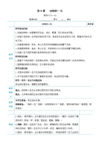 科学8.动物的一生教案及反思