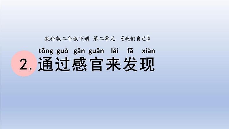 小学科学教科版二年级下册第二单元第2课《通过感官来发现》课件2001