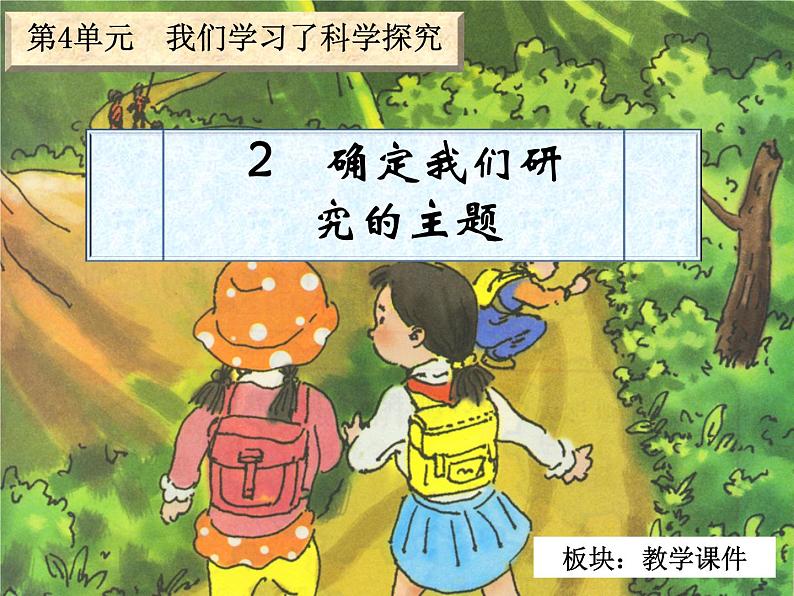 小学科学湘教版六年级下册第四单元_2 确定我们的研究主题_教学课件第2页