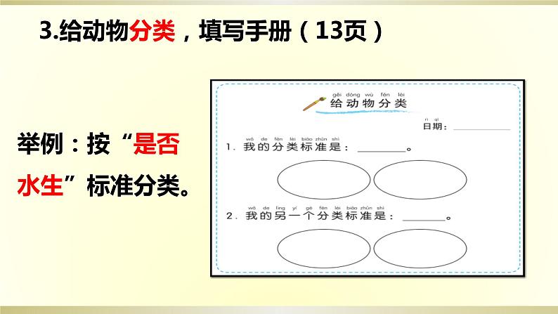 小学科学教科版一年级下册第二单元第6课《给动物分类》课件9第6页