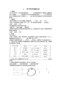 教科版 (2017)四年级下册1.种子里孕育着新生命精练