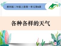 小学科学教科版 (2017)二年级上册5.各种各样的天气图文ppt课件