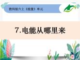 教科版科学 六上3-7电能从哪里来课件PPT