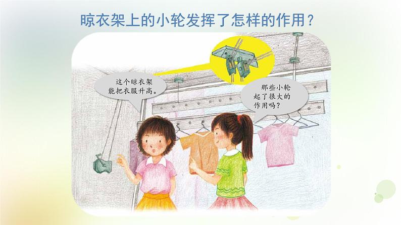 粤教版小学六年级科学上册第11课《晾衣架上的小轮》教学课件第2页