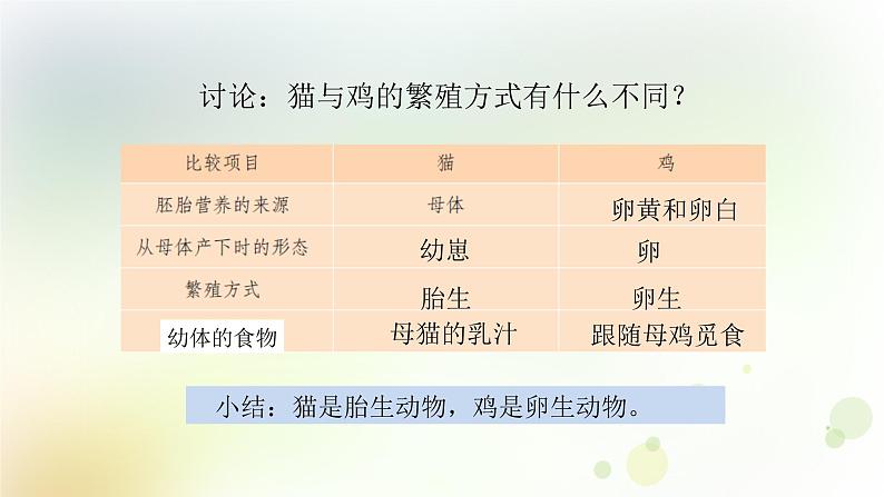四年级上册第7课《胎生动物》教学课件第8页