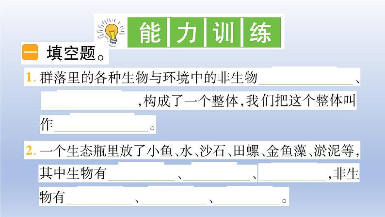 小学科学教科版五年级下册第一单元第7课《设计和制作生态瓶》作业课件2（2022新版）03