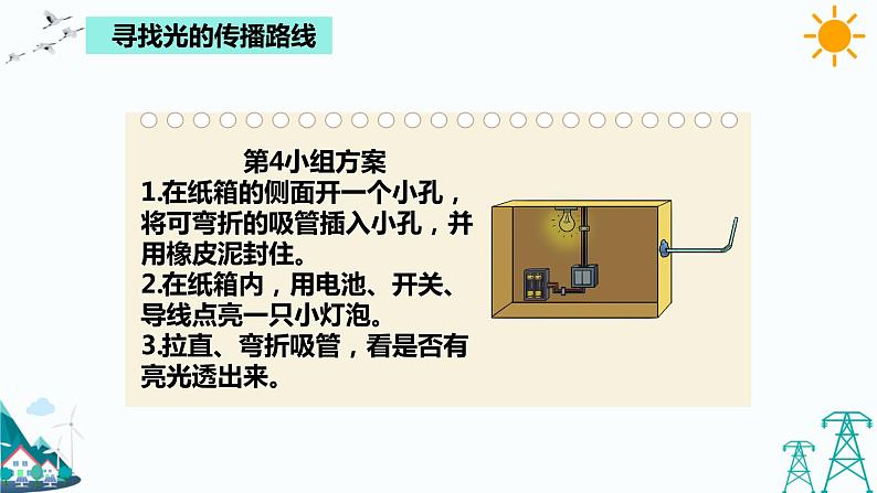 湘科版五年级下册科学3.2 光的传播 课件07