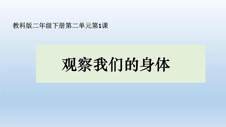 教科版（2017秋）科学二年级下册 观察我们的身体（课件）05