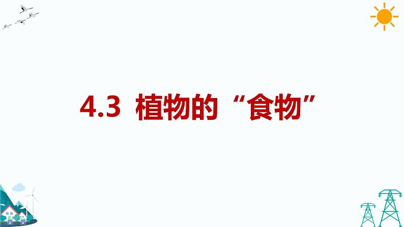 大象版五年级下册科学4.3 植物的“食物” 课件01