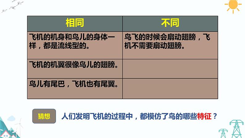 5.2《鸟和飞机》课件第7页