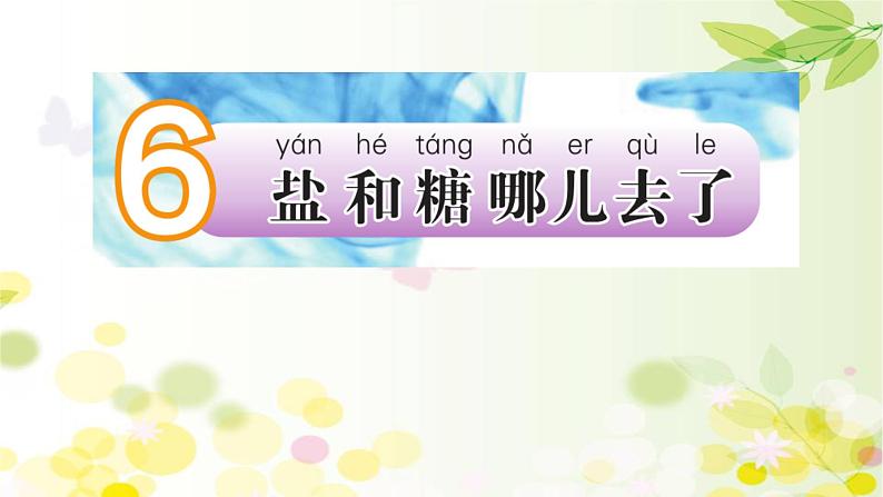 小学科学苏教版一年级下册 6盐和糖哪儿去了 课件第2页