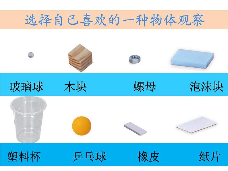 小学科学教科版一年级下册 1发现物体的特征 课件第4页