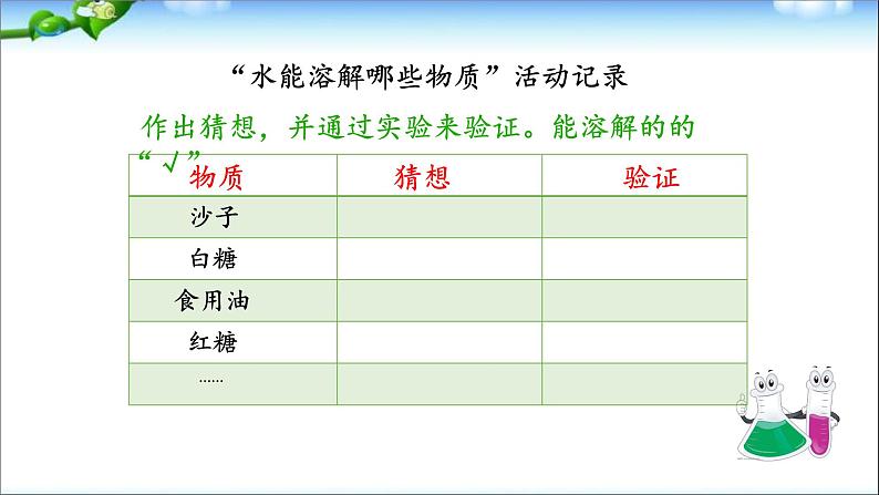 小学科学 大象版 一年级下册水能溶解哪些物质部优课件08