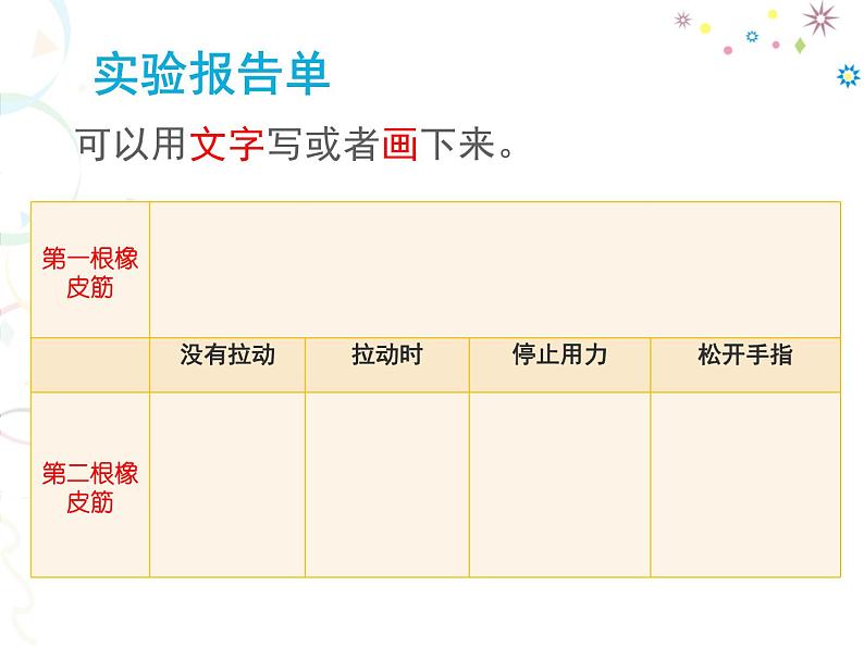 小学科学 冀人版 二年级下册 《可伸缩的橡皮筋》部优课件05