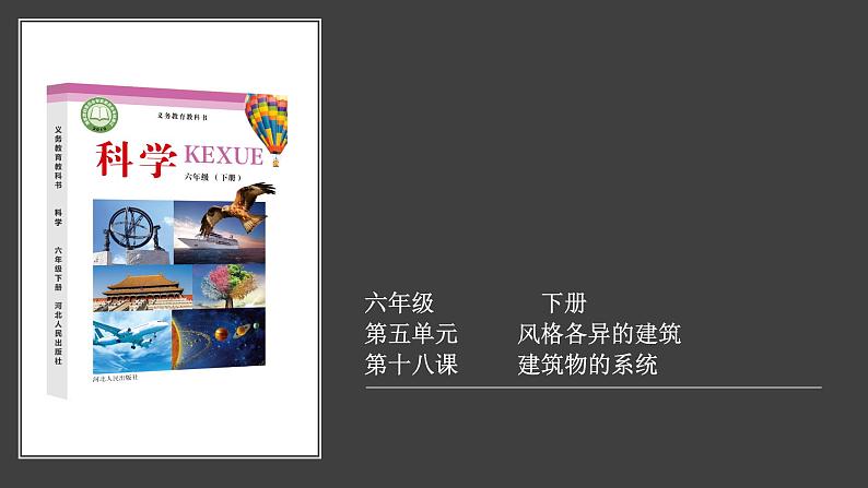 冀人版科学六下 5.18 建筑物的系统 PPT课件+视频引导01