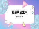 六上科学 第7课 能量从哪里来 课件PPT+教案+视频素材