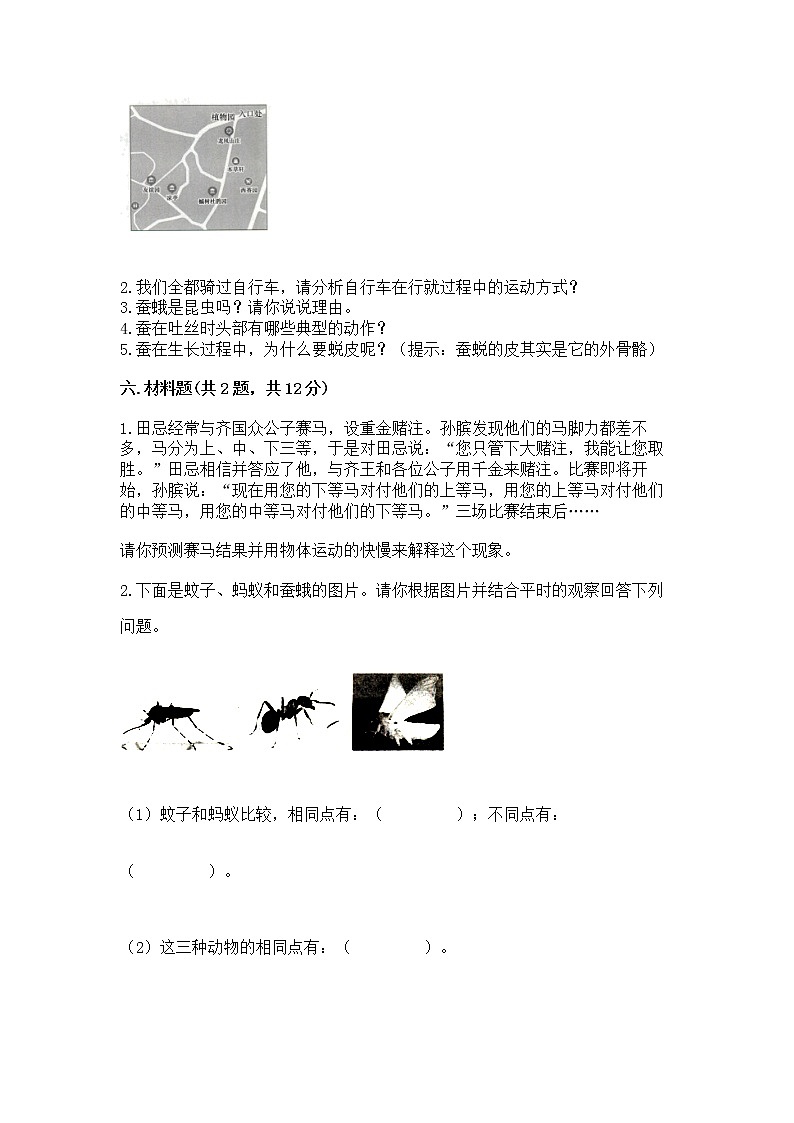 教科版三年级下册科学期末测试卷及参考答案（实用）第3页