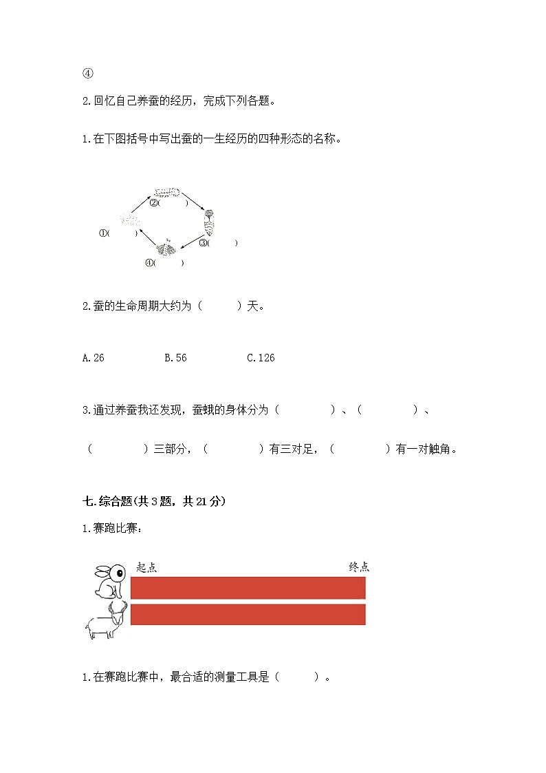 教科版三年级下册科学期末测试卷【综合卷】第3页