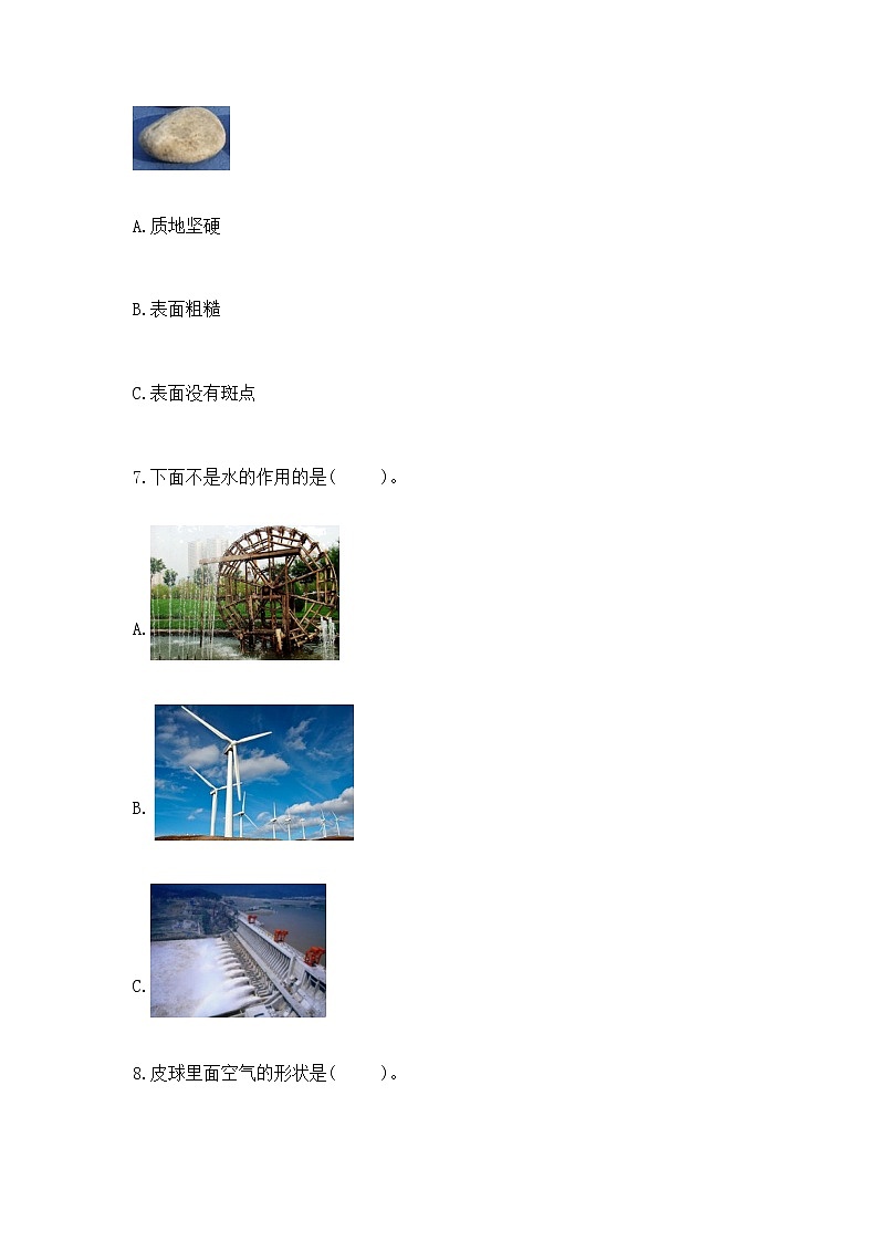 苏教版小学一年级下册科学《期末测试卷》【综合题】第2页