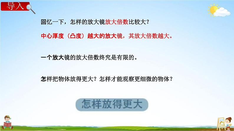 教科版六年级科学下册《怎样放得更大》授课教学课件PPT第3页