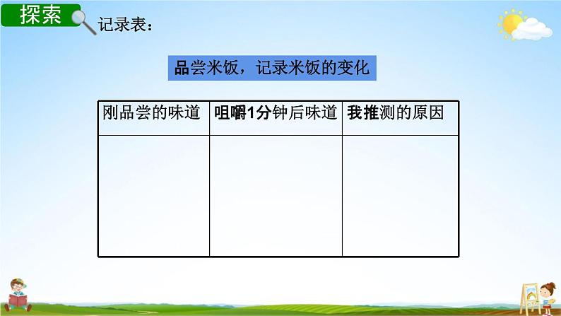 教科版六年级科学下册《米饭、淀粉和碘酒的变化》授课教学课件PPT03