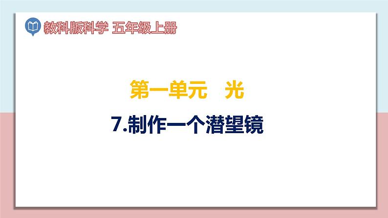 五年级科学上册1.7《制作一个潜望镜》课件第1页