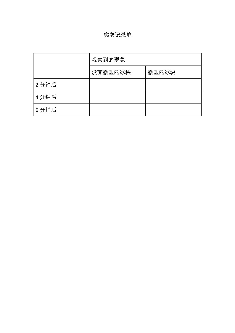 实验记录单第1页