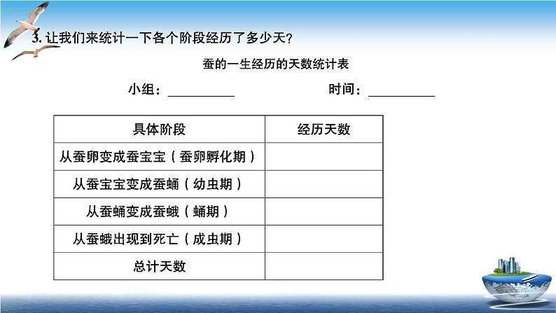 2020新教科版三年级下册科学第6课时蚕的一生练习题课件（9张PPT） 试卷03