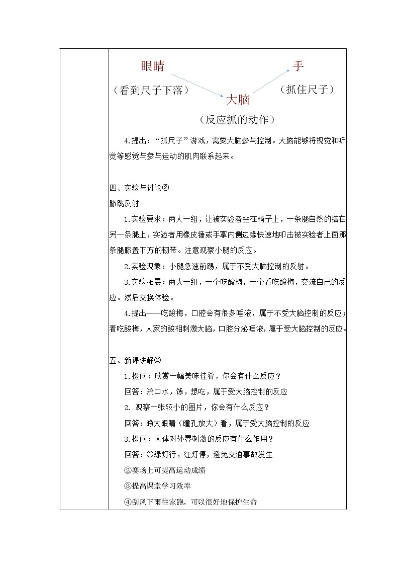 3.1《测试我们的反应》教案第3页