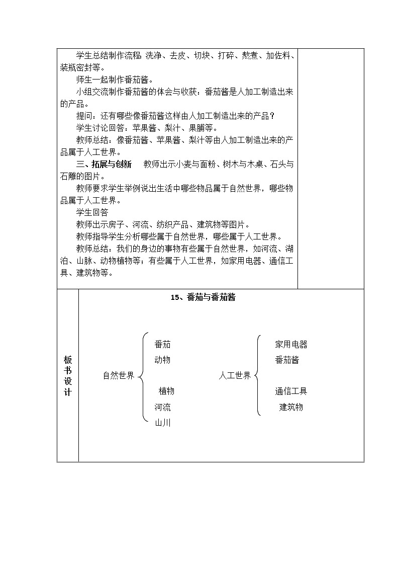 15．番茄与番茄酱 教学设计02