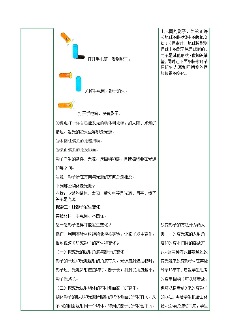 教科版科学三年级3.3《影子的秘密》课件+教案+视频02