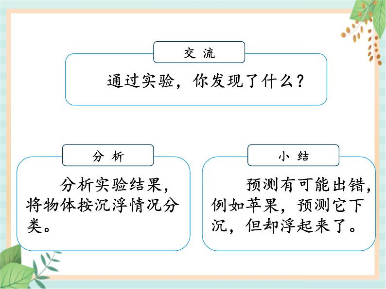 2.1谁沉谁浮 （课件）科学五年级上册  湘科版06