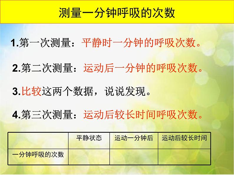 2022鄂教版科学四年级上册第19课《运动与呼吸》ppt课件第5页