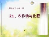 2022鄂教版科学五年级上册第21课《农作物与化肥》ppt课件