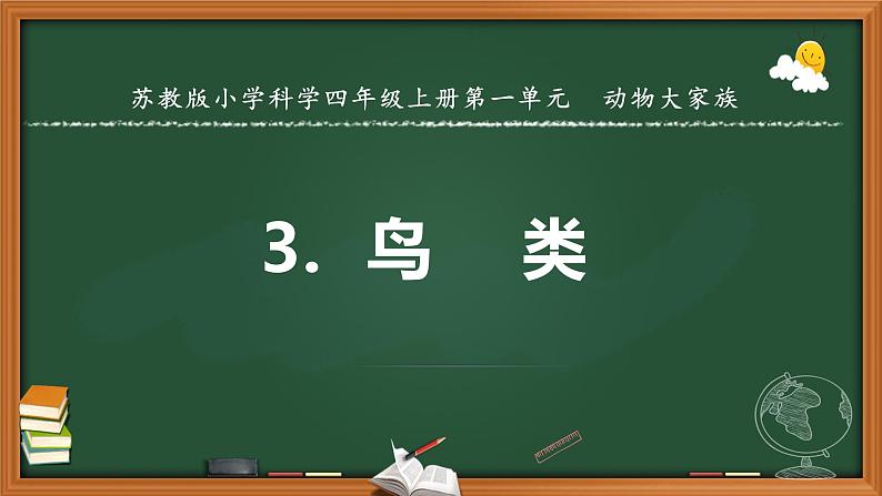 苏教版科学四上 3.鸟类 课件PPT+教案+练习+视频素材 (第一课时)01