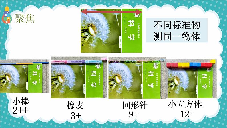 小学 一年级上 科学《用相同的物体来测量》 （拼音版）PPT 课件第5页