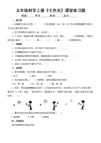 小学苏教版 (2017)4 七色光课时作业