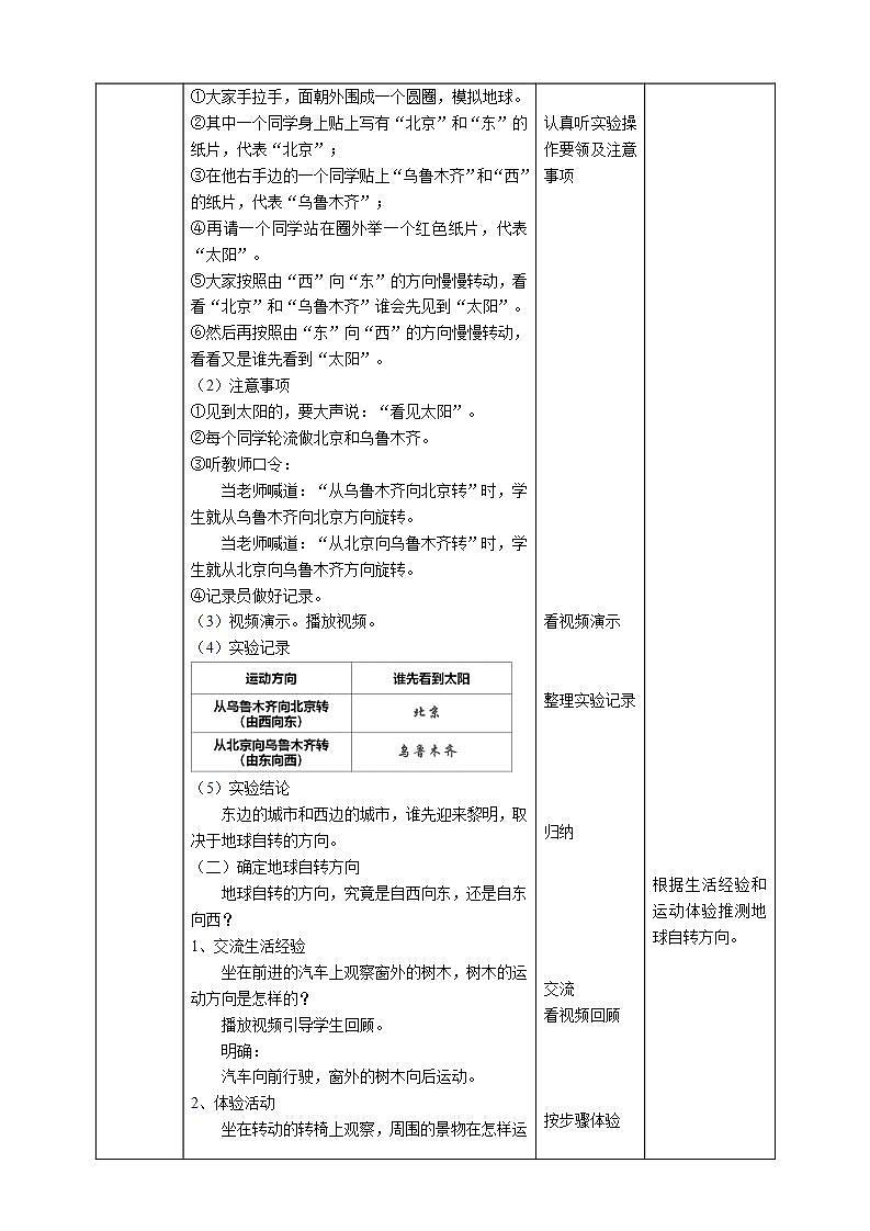 教科版六上科学  2.4《谁先迎来黎明》课件+教案+练习+素材02
