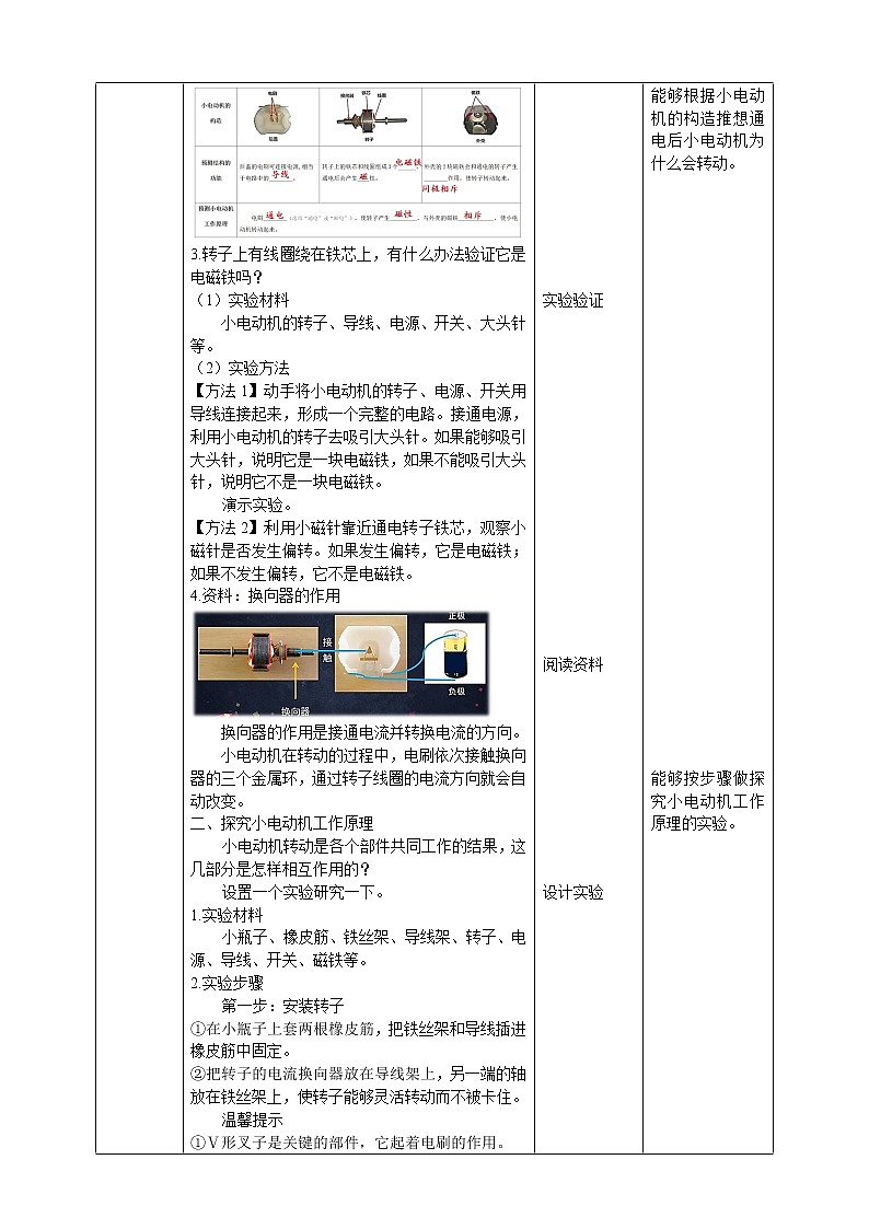 教科版六上科学  4.6《神奇的小电动机》课件+教案+练习+素材02