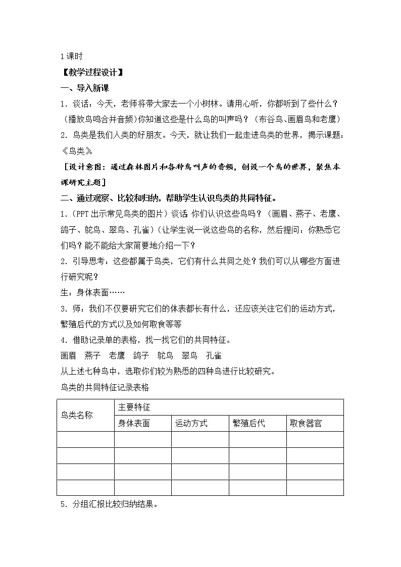 3.鸟类  教案03