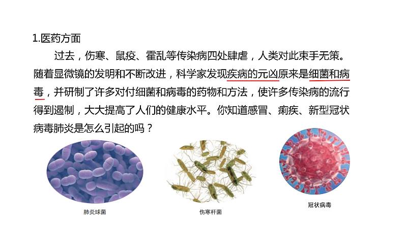 2022-2023 教科版科学 六年级上册 1-7《微生物与健康》 课件03