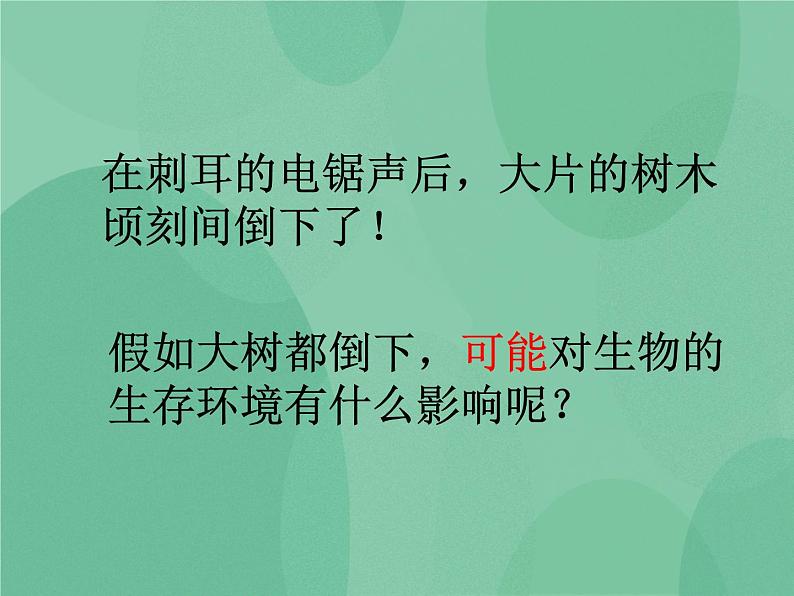 湘教版6上科学 1.4 假如大树都倒下 课件+教案+素材08