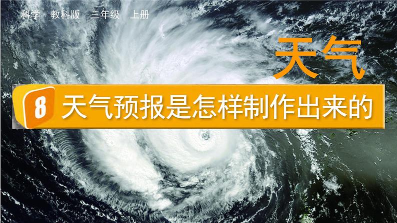 教科版三年级科学上册课件 第三单元 天气 8 天气预报是怎样制作出来的01