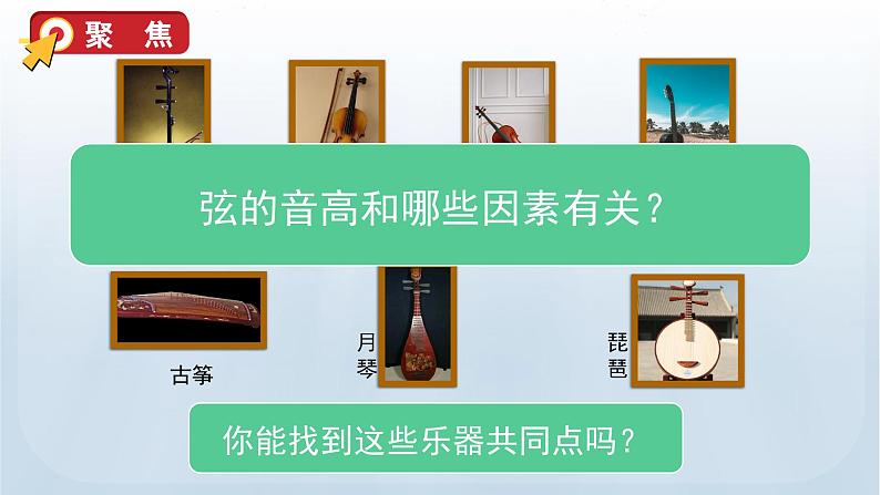 教科版四年级科学上册课件 第一单元 声音 7 让弦发出高低不同的声音03