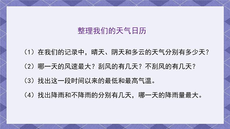 3.7《整理我们的天气日历》课件第4页