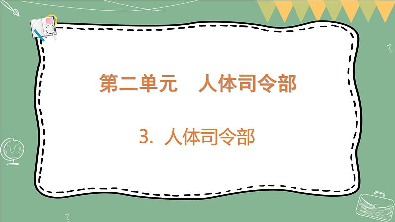 大象版科学五上 2.3 人体司令部 课件PPT (含练习)第1页